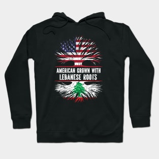 American Grown with Lebanese Roots USA Flag Hoodie